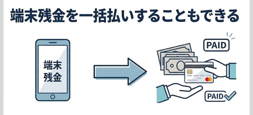 端末残金を一括払いすることもできる（手続必要）